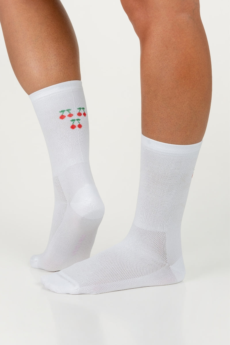 Cherry Cycling Socks